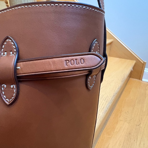 Polo by Ralph Lauren Brown Leather Shoulder Bag - Picture 3 of 9